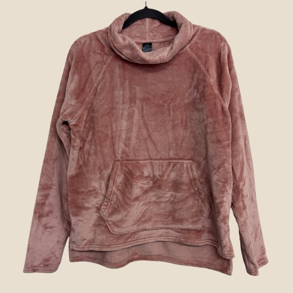 C9 Champion‎ Medium Pink Cowl Neck Pullover Cozy Soft Plush Hoodie
